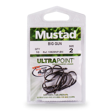 Mustad 10829NP-BN Barbed Hooks 10pcs/bag