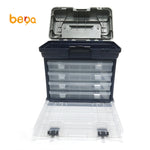 Fishing Tackle Box 5 Tray Fishing Lures Storage System Cantilever Tackle Box