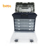 Fishing Tackle Box 5 Tray Fishing Lures Storage System Cantilever Tackle Box