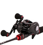 Casting rod and reel combo 1.8m,2.1m,2.4m rod 2 section rod