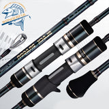 Slow Jigging Rod For Boat Fishing  1.91m Carbon Eva Handle Solid Tip Saltwater Sea Fuji Guide Rings