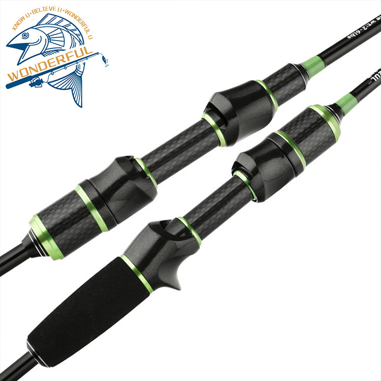 Ultra Light Fishing Rod With Solid Tip 1.68m 1.8m 2 Sections