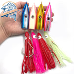 Lead Metal Long Casting Big Game Fishing Squid Skirt Madai Jig Lure