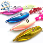 Lead Metal Long Casting Big Game Fishing Squid Skirt Madai Jig Lure