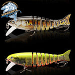 Minnow Freshwater Wobblers Multi Jointed Lures 4pcs/box