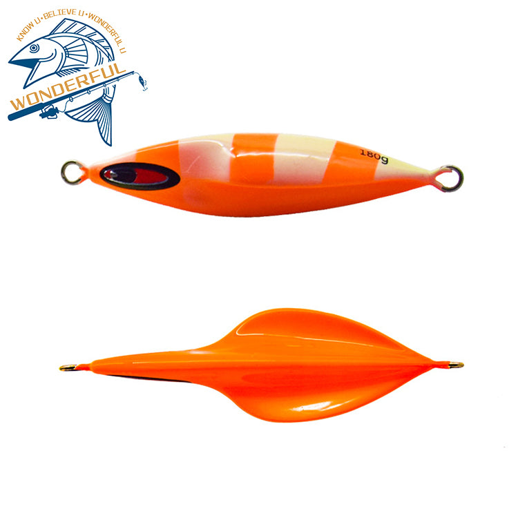 3 Pieces Speed Jigs 5.25oz/150g Orange Vertical Butterfly Saltwater Fishing  Jigs 