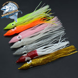 Simulation Luminous Octopus Soft Squid Lure  Colorful 130mm 6g  7pcs/bag