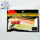 Simulation Luminous Octopus Soft Squid Lure  Colorful 130mm 6g  7pcs/bag