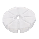 Fishing Accessories Box Round 8 Grid Independent Mini Storage Box