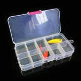 10 Grid Transparent Box Fishing Tackle Boxes