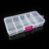 10 Grid Transparent Box Fishing Tackle Boxes