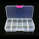 10 Grid Transparent Box Fishing Tackle Boxes