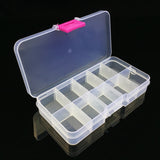 10 Grid Transparent Box Fishing Tackle Boxes