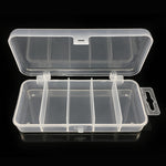 Hot Sell 13.3x6.2x2.5cm Transparent Box Fishing Lure Tackle Boxes Plastic