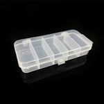 Hot Sell 13.3x6.2x2.5cm Transparent Box Fishing Lure Tackle Boxes Plastic