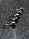 SUPER  SICKLE JIG II  ,Dark Knight Pak, For Crappie, Bass fishing, Grow eyes