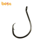 2214 High Carbon Steel Sliced Shank Barbed Fishing Hook 6pcs/bag