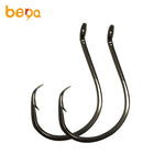 2214 High Carbon Steel Sliced Shank Barbed Fishing Hook 6pcs/bag