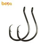 2214 High Carbon Steel Sliced Shank Barbed Fishing Hook 6pcs/bag