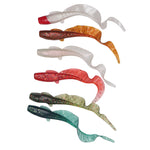 soft silica grub wrom lure with circle tail  11cm,