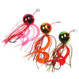 120g 150g 200g fishing jig lure electroplated lead metal small jig head with rubber skirts and mustad hooks