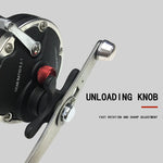 5.2:1PRT Series Left & Right Hand High Strength Aluminum Alloy Round Baitcasting Fishing Reel Drum Wheel Reels