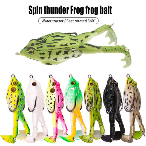 Spinner Sinking Frog，4pcs/box