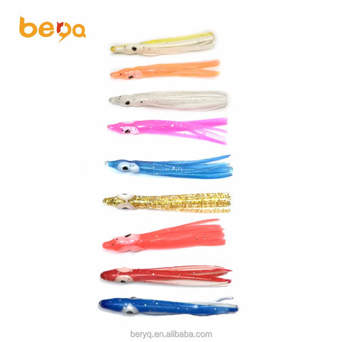 Octopus Rubber Soft Squid Bait Inkfish Fishing Lure  9cm 8pcs/1 bag