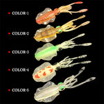 Fishing Soft Lure Luminous Squid Jig Fishing  15cm,2PCS/Set