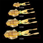 Fishing Soft Lure Luminous Squid Jig Fishing  15cm,2PCS/Set