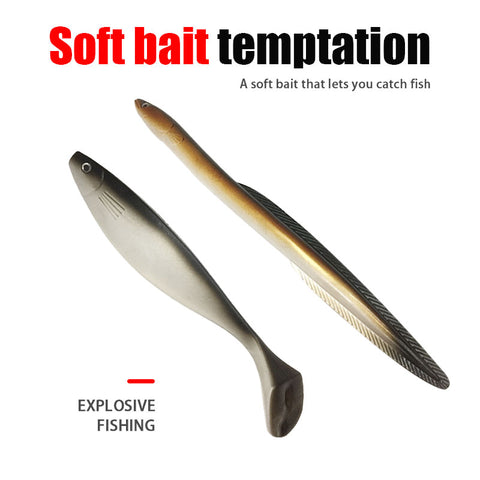 Swim Eel Soft Fishing Lure Artificial Soft Bait Simulation Lifelike Saltwater fish