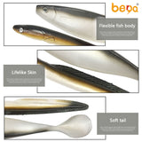 Swim Eel Soft Fishing Lure Artificial Soft Bait Simulation Lifelike Saltwater fish